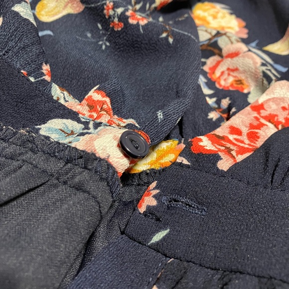 Women’s Navy with Pink Flowers Andreé by Unit Dress - Picture 5 of 6